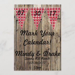 Country Theme Mark Your Calendar Announcement