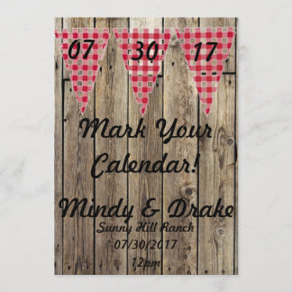 Country Theme Mark Your Calendar Announcement