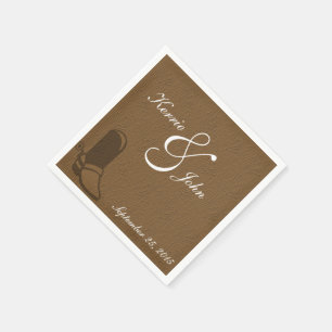 Country Theme Wedding Paper Napkins