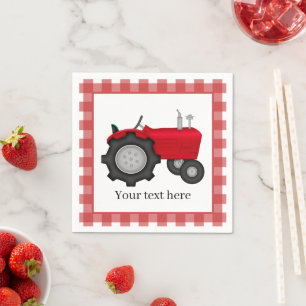 Country Tractor party paper napkins