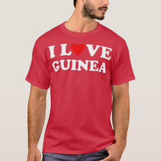 Country Travel Souvenir I Love Guinea T-Shirt