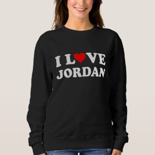Country Travel Souvenir I Love Jordan Sweatshirt