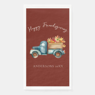 Country Truck Friendsgiving Napkin