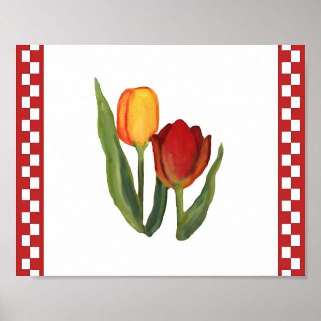 Country Tulips Print (Front)