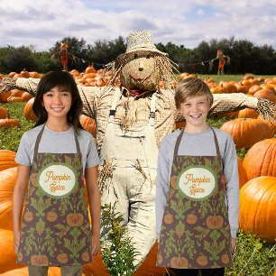 Country Vintage Style Autumn Pumpkin Apron