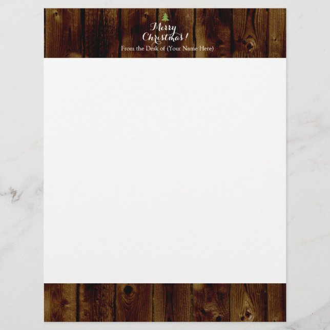 Country Vintage Wood Merry Christmas (Front)