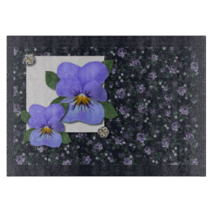 Country Violas Cutting Board