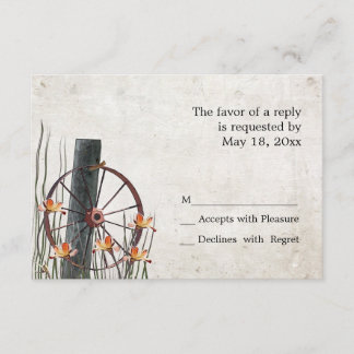 Country Wagon Wheel  -  RSVP Cards
