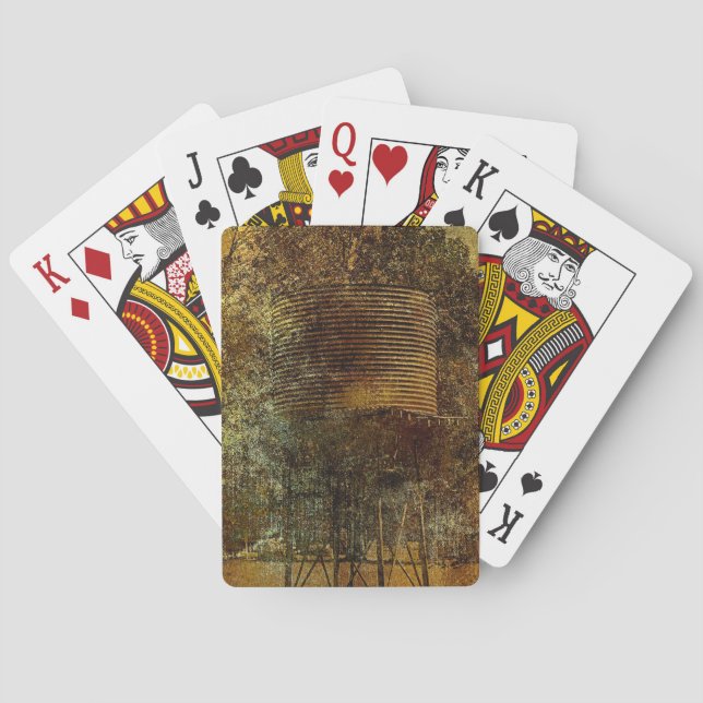 Country Water Tank  Playing Cards (Back)