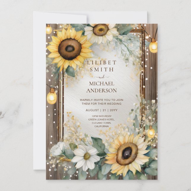 Country Wedding Birthday Baby Shower Retirement Invitation (Front)