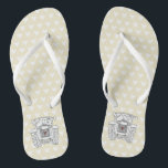 Country Wedding Tractor Flip Flop Footwear<br><div class="desc">A pair of tractor country farm themed wedding fun flip flops.</div>
