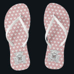 Country Wedding Tractor Flip Flop Footwear<br><div class="desc">A pair of tractor country farm themed wedding fun flip flops.</div>