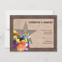 Country Western Barbed Wire Response Card