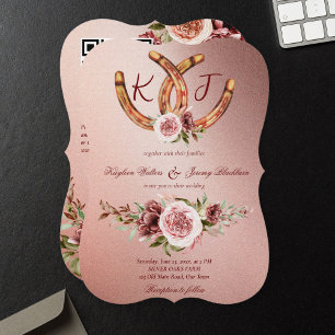 Country western boho rustic wedding invite