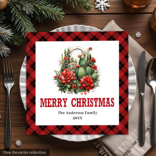 Country Western Buffalo Check Festive Napkins