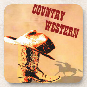 Country Western Cork Coaster