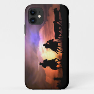 Country Western Cowboy Cattle Drive Case-Mate iPhone Case