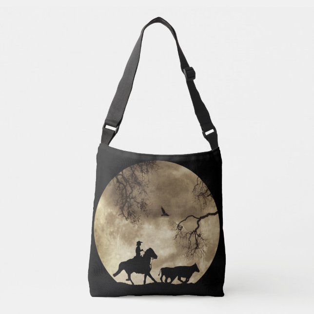Country Western Cowboy Crossbody Bag (Front)