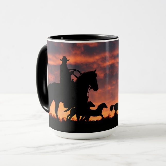 Country Western Cowboy Roundup  Mug (Front Left)