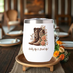 Country Western Cowgirl Boots with Flowers