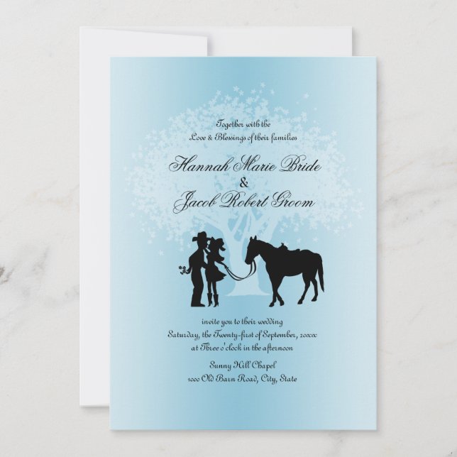 Country Western Fairytale Invitation (Front)