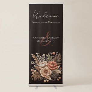 Country Western Flowers Retractable Banner