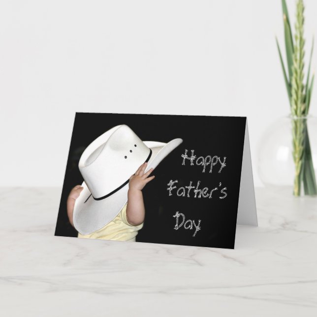 Country Western Happy Fathers Day Card (Front)