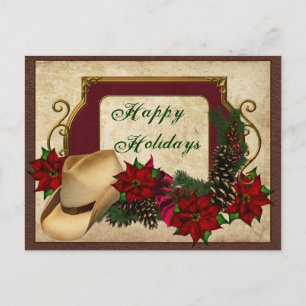 Country Western Holiday Postcards