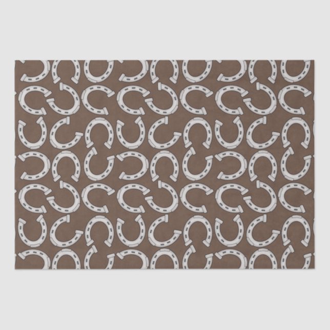 Country Western Horse shoe pattern tissue paper (Front)