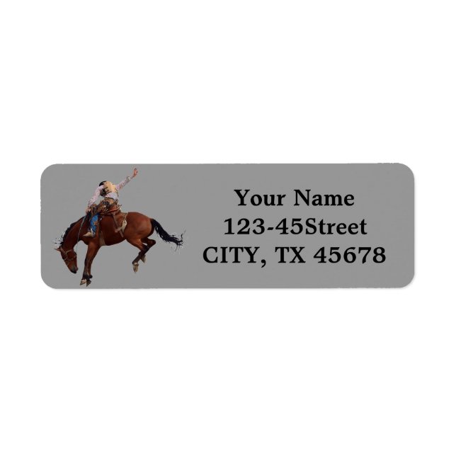 Country Western horseback Riding Rodeo Cowboy (Front)