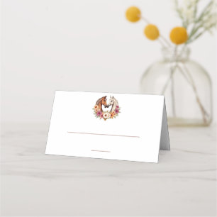 Country Western Horses Place Card