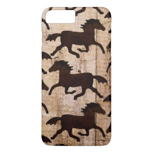 Country Western Horses Wood iPhone 7 Plus Case