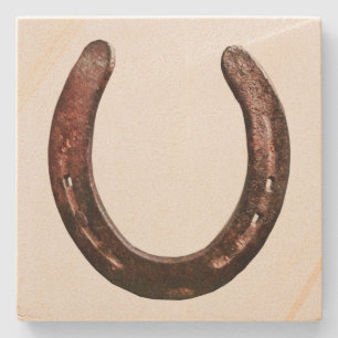 Country Western Horseshoe Sandstone Coaster