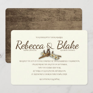 Country Western Horseshoes and Rope Knot Invitation