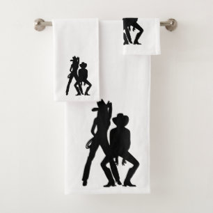 Country Western Line Dance Gone Bad Bath Towel Set