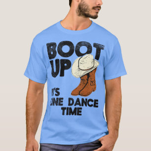 Country Western Line Dance Line Dancing Cowboy  T-Shirt