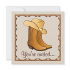 Country Western Party with Cowgirl Boots and Hat