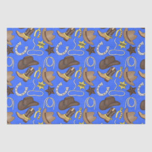 Country Western pattern tissue paper