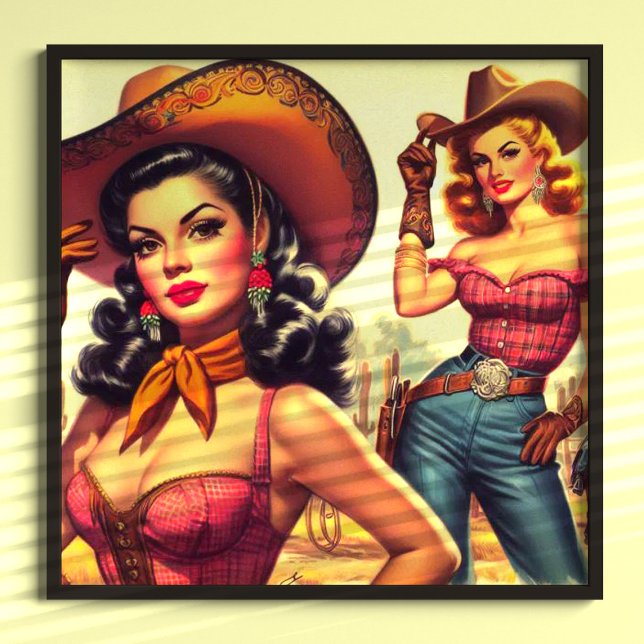 Country Western Pin-up Poster (Creator Uploaded)