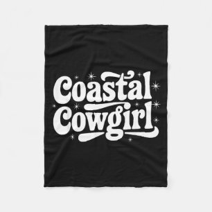Country Western Quote Saying Gift Summer Coastal C Fleece Blanket