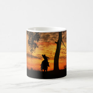 Country Western Roping Cowboy Coffee Mug