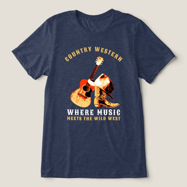 Country Western Tri-Blend Shirt (Design Front)