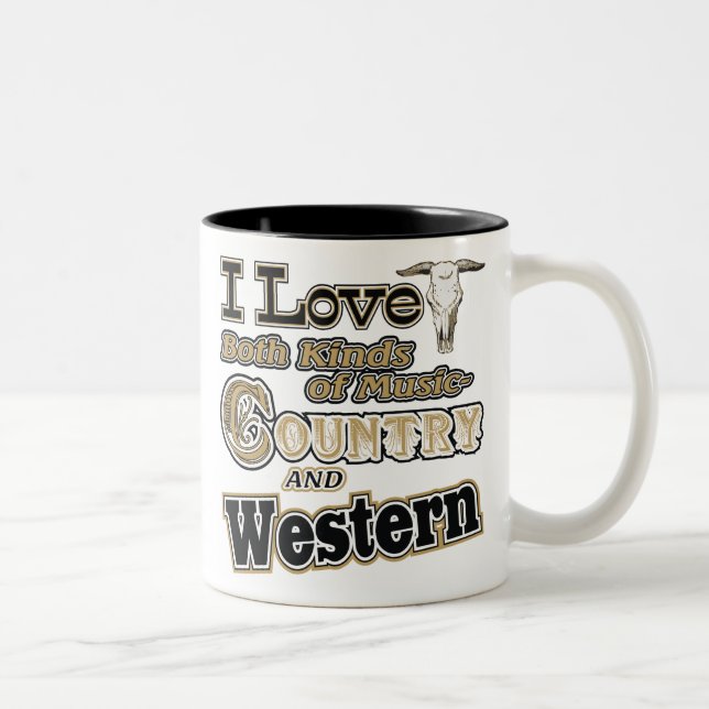 Country Western Two-Tone Coffee Mug (Right)