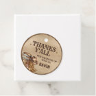 Country Western Wanted Cowboy Birthday Party Round