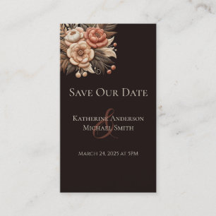 Country Western Wedding Flowers Business Card