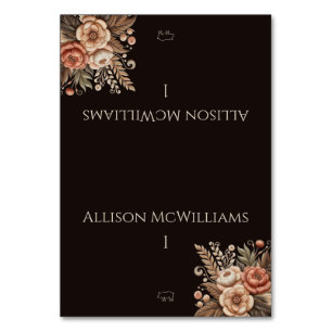 Country Western Wedding Flowers Pork icon Table Number