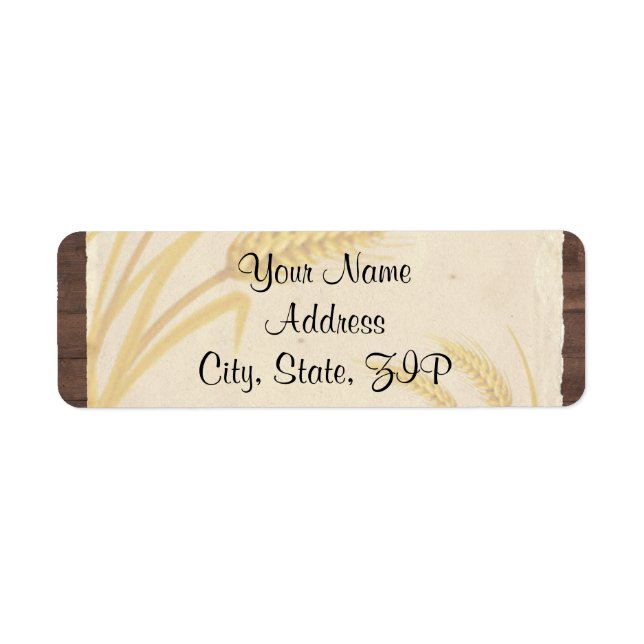 Country Wheat Grass on Parchment Anniversary (Front)