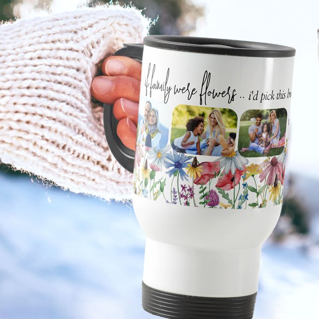 Country Wildflower 5 photo If Family were Flowers Travel Mug (Creator Uploaded)