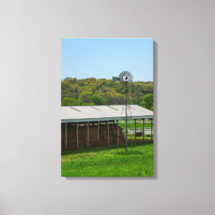 Country Windmill Canvas Print