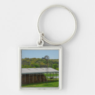Country Windmill Key Ring